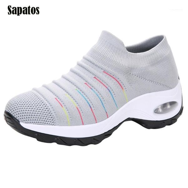 

dress shoes fashion women mesh casual shoe thick bottom rocking student working sneaker leisure personality comfortable1, Black