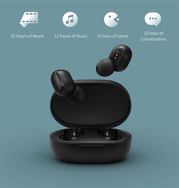 

xiaomi redmi airdots 2 wireless bluetooth 5.0 redmi airdots2 mi ture wireless earbuds in-ear stereo bass not redmi airdots 2
