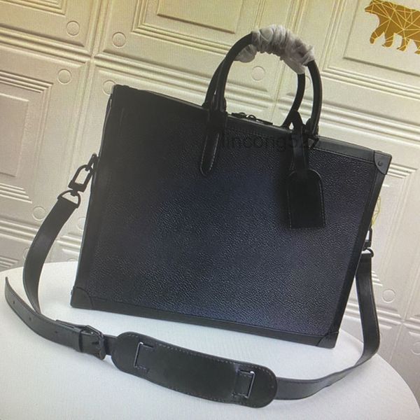 

m44952 reinforced corners briefcase leather men box messenger briefcase business portfolio attache case tote handbag fashion shoulder bag