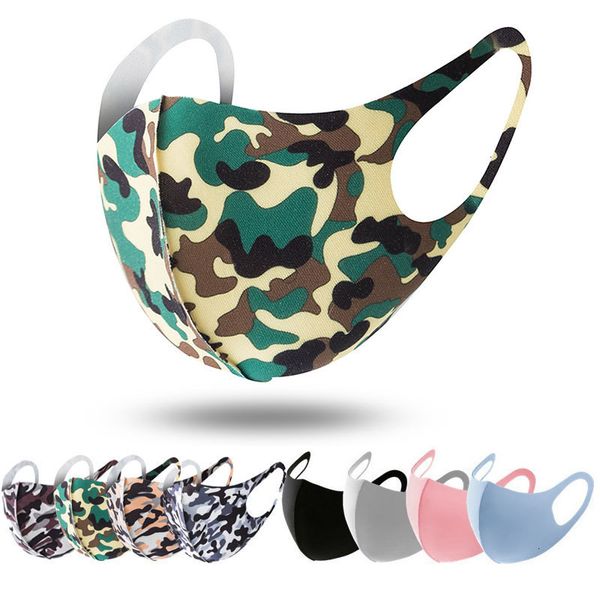 

camo pure green designer 100 fashion pcs face fun dress washable mouth muffle mask reusable dust warm windproof cotton masks