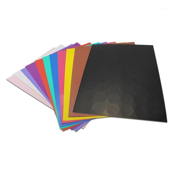 

1000pcs/lot diameter 3cm a4 kraft paper round adhesive stickers labels colorful self adhesive gift letter party pack label1