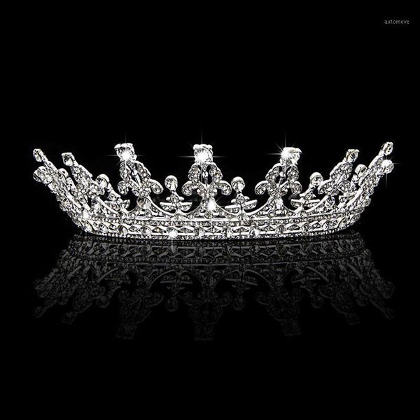 

beautiful plan trendy bridal women headband crown tiara wedding pageant prom hair jewelry gift1, Golden;silver