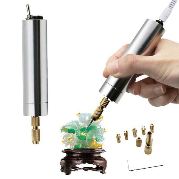 

aluminum alloy grinding miniature tool carving electric engraving portable accessories mini polish chisel pen set durable diy1