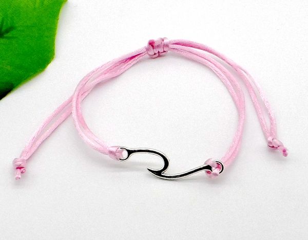 

cord 20pcs/lot charms lucky red string wave adjustable bracelet diy jewelry new gift