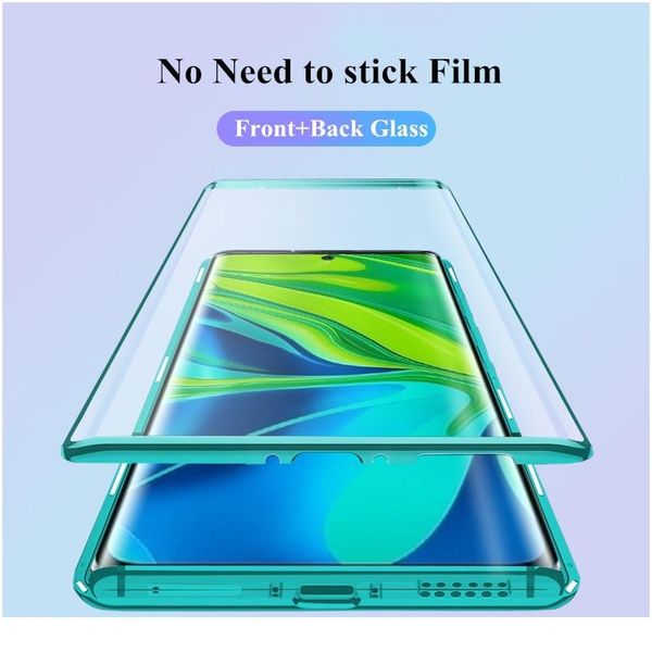

360 metal magnetic phone case for redmi note 9 8 7 k20 k30 pro case for xiaomi 10 9t cc wmtypd