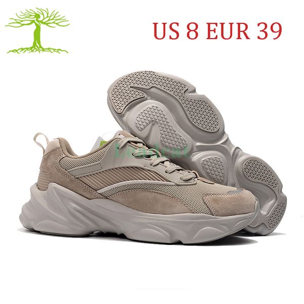 

us 8 eur 39 treeperi fashion chunky 2.0 running shoes mens beige grey women classic sneakers