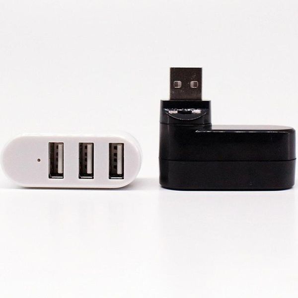 

2020 new rotating usb 2.0 hub splitter portable mini rotatable usb 2.0 hub extension