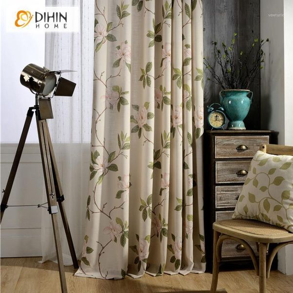 

dihin 1 pc garden jacquard curtain 3 colors cloth curtains cortina for living room bedroom kitchen shade window treatment blinds1