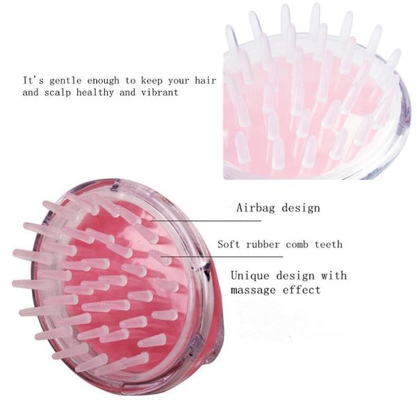 

silicone hair brush head body massager comb shampoo scalp massage brush hair washing comb shower brush bath spa massage swy wmtrdh
