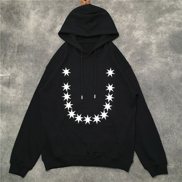 

fashion men simple hoodie men women casual jacket printed sweatshirt couple spring and autumn loose hoodie, Black