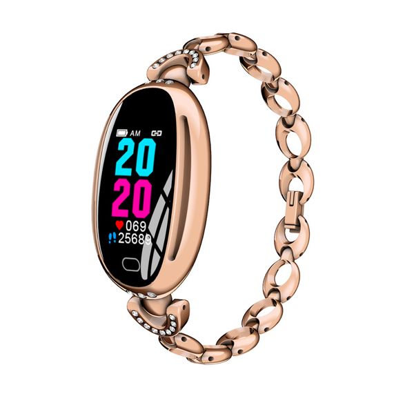 

e68 blood pressure heart rate smart watch for woman