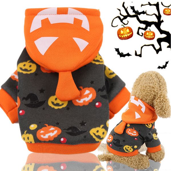 Xs / s / m / l / xl / xxl pet cão roupas filhote de cachorro trajes de halloween animais de estimação inverno warm engraçado vestido roupas para cão gato halloween roupas pet y200922