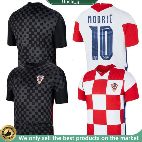 

modric 2020 national team mandzukic home away soccer jersey perisic rakitic srna kovacic 2021 football shirts men + kids kit, Black;yellow