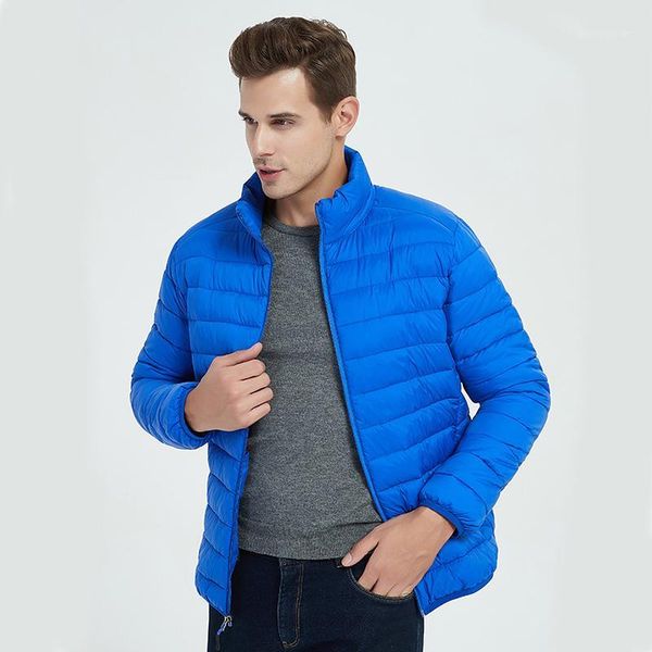 

2019 new parka men winter jacket down cotton padded warm short coat clothing stand collar male solid coat 4xl1, Tan;black