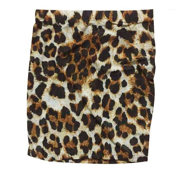 

ladies summer cocktail party skirt hips wrapped leopard print tight bottoms1, Black