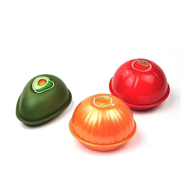 

cute kitchen vegetable fruits classified crisper food containers onion lemon tomatoes green pepper shaped plastic f qylshb sweet07