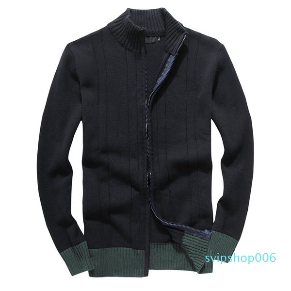

s909 new cardigan brand men's knitwear embroidery zipper mens designer sweaters autumn winter casual sweater, White;black