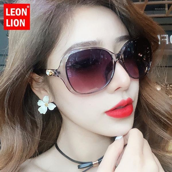 

leonlion 2020 oversized sunglasses women elegant vintage sunglasses women brand designer glasses for mirror1, White;black
