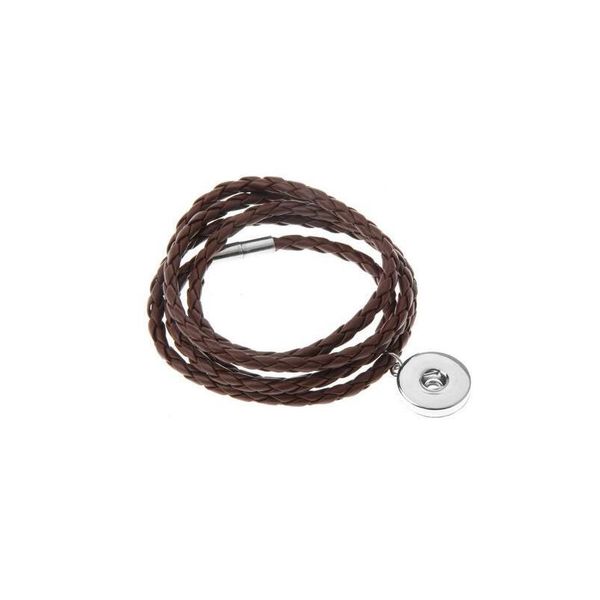 

wholesale snap bracelet&bangles leather bracelets fit 18mm diy snaps button jewelry w bbybno, Golden;silver