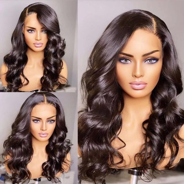 

body wavy lace front women wig soft hair t part synthetic headband wigs black preplucked middle parts with baby hairs cosplay bleach knots