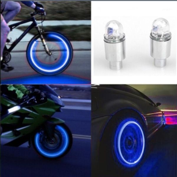 

other lighting system 2pcs led car bike wheel tire tyre valve dust cap spoke flash lights stems & caps lamp 11281