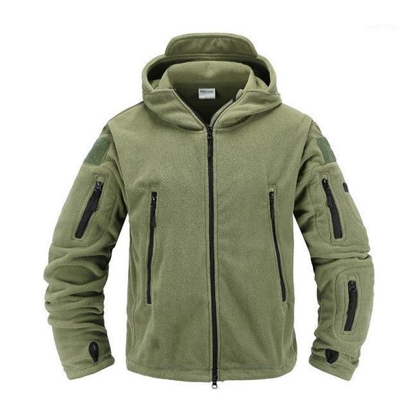 

tactical fleece jacket uniform soft shell casual hooded jacket men thermal army clothing1, Black;brown