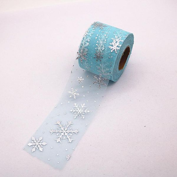 

6cm25yards серебряная снежинка блестящая тюль rolls rolls ogenza декор рождения свадебный декор party saceates baby shower tutu skirt wmtgco