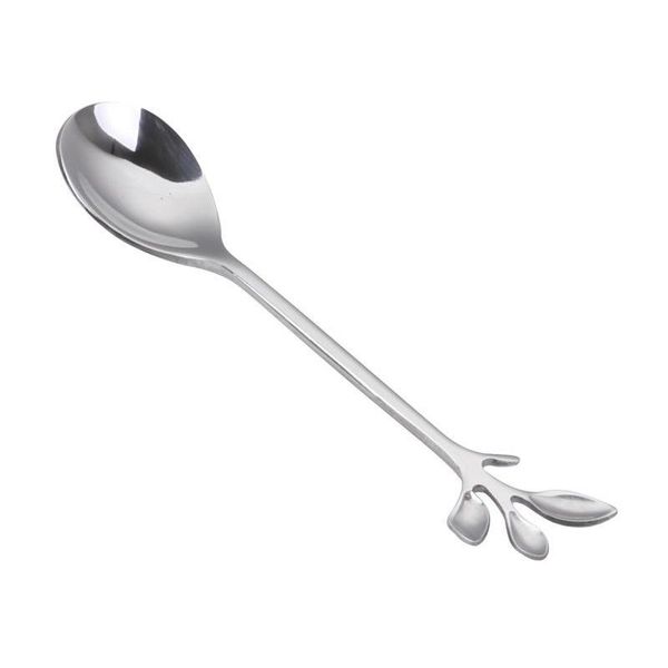 

creative branch alloy vintage spoons 12cm coffee spoon retro leaves handle tea stirring spoons exquisite kitchen s wmtrxq new_dhbest