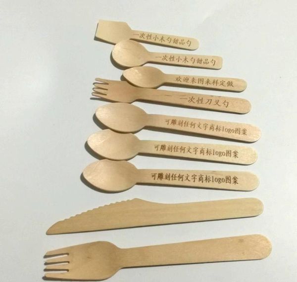

1000pcs honey spoons small round spoon with personalized wooden mini spoons for ice cream honey yogurt jam jars party decoration gift