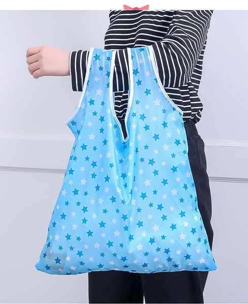 

nylon foldable home reusable eco-friendly folding shopping bags new ladies storage bagrp5a