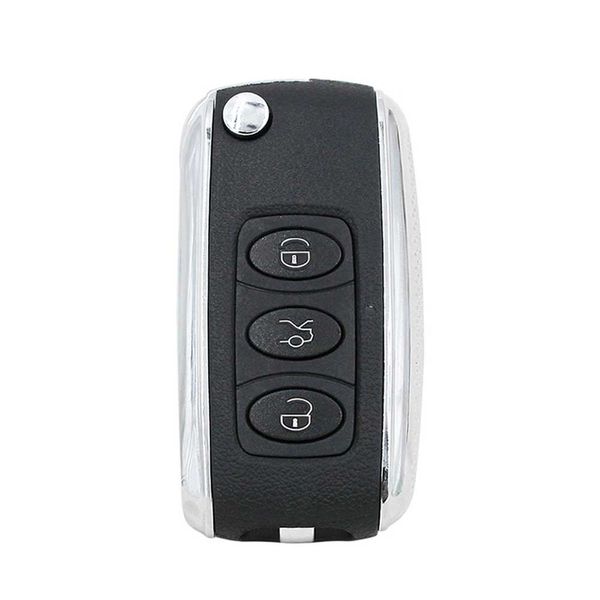 

3 button for b5 remote key shell style silver side modified flip remote key shell
