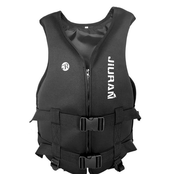

outdoor rafting neoprene life jacket for children and swimming snorkeling wear fishing kayaking boa bbytlk, Black