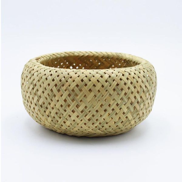 

bamboo handmade woven storage basket double bird's nest fruit basket fruit plate deskorganizer drying dustpan cage