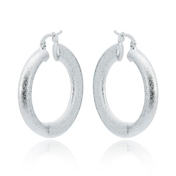 

hermosa 41*37mm circle fashion lady hoop earrings eh000202 wholesale women earring special gift, Golden;silver
