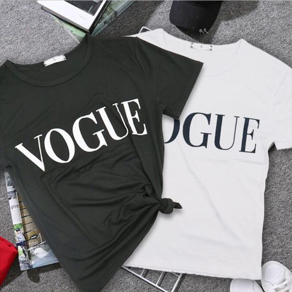 

2020 new women t shirts summer fashion vogue o neck t shirt female shirt tee casual woman shirts plus size, White