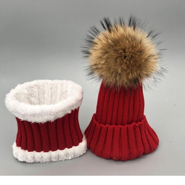 

winter fleece hat scarf for women fur pompom hat sets for girls thick knitted warm hat and scarf se jllgsu