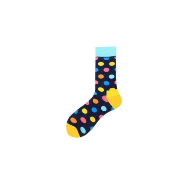

happy socks fashion men's polka dot socks men's casual cotton sock color 8 colors 101 n2