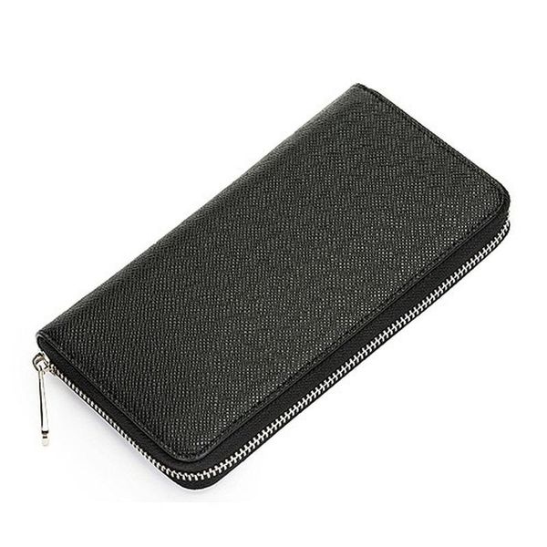 

men's bag long men's wallet fashion zipper, Red;black