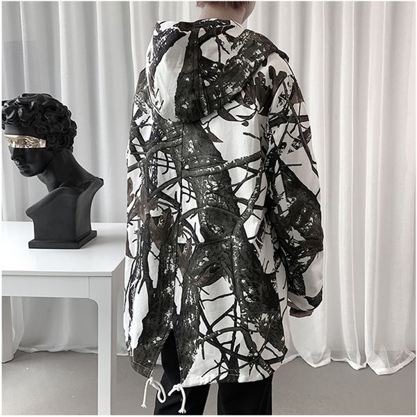 

2021 Men Coat New Arrival Spring Fashion Male Print Autumn Jacket PGP3, Tan;black