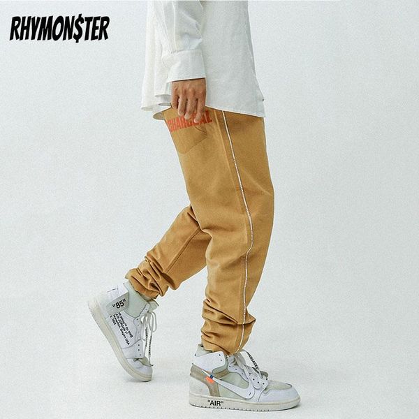 

rhymonster x redcharcoal khaki washed casual trousers, Black