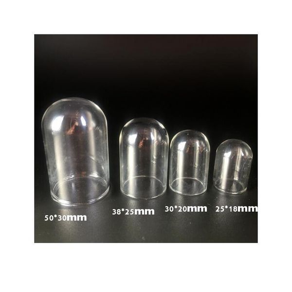 

10pieces hollow cylinder glass tube locket pendant glass bottle vial cover dome pendant handmade jewelry findings differ bbyldc, Black
