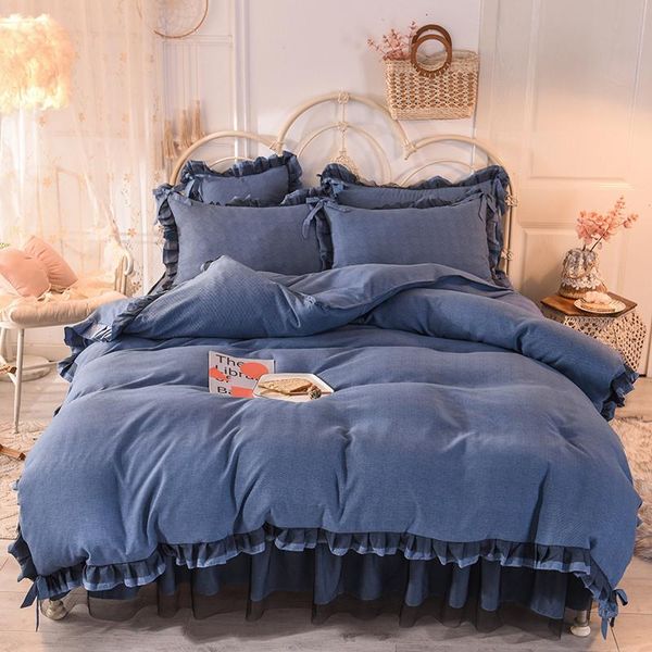 

luxury solid color bedding set festival girl boy child bed cover quilt cover quilt children sheet pillow