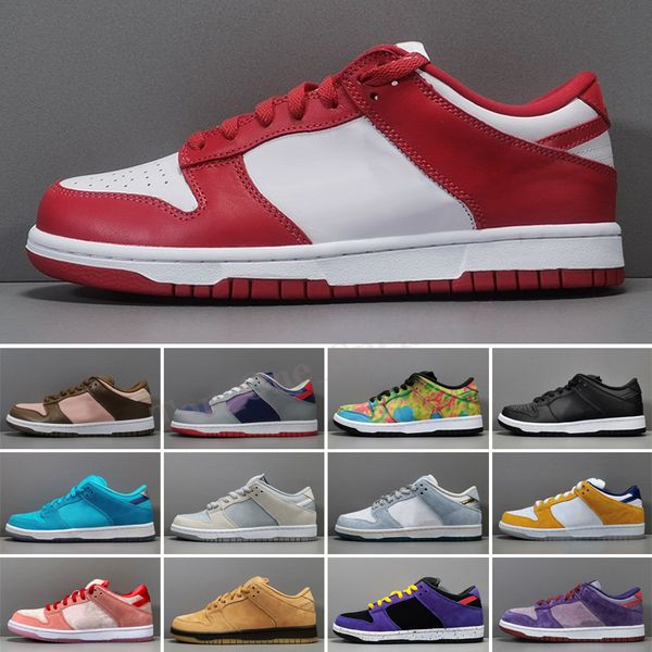 

new release sb low purple toe skateboard shoes lace-up white purple black men shoe outdoor dunk court purple shoes
