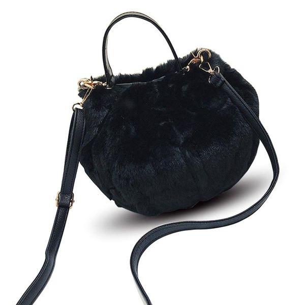 

women fluffy shoulder messenger bags plush surface soft sweet casual style ladi 28gd