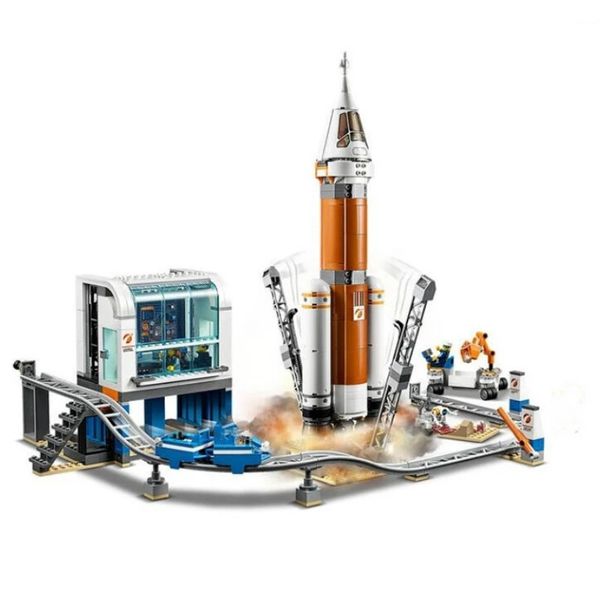 

2020 city rocket control center building block toys compatible lepinglys with 60228 60227 60226 space series figure bicks toys q1215