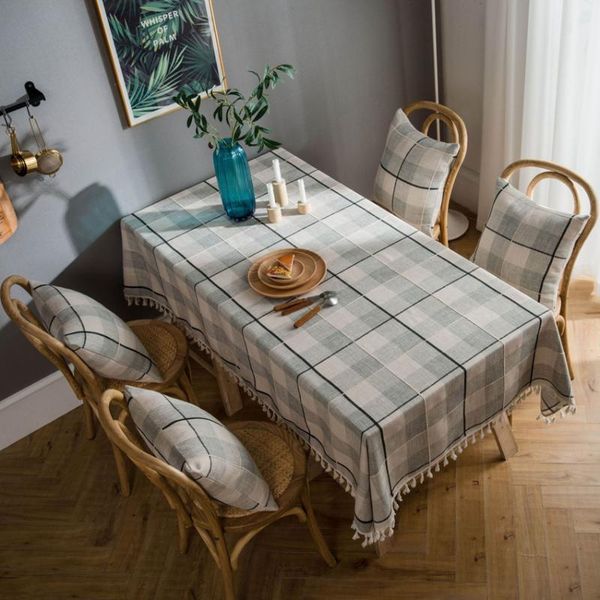 

plaid table cloth modern table cover dining coffee decoration tablecloths banquet furniture dustproof cover background obrus