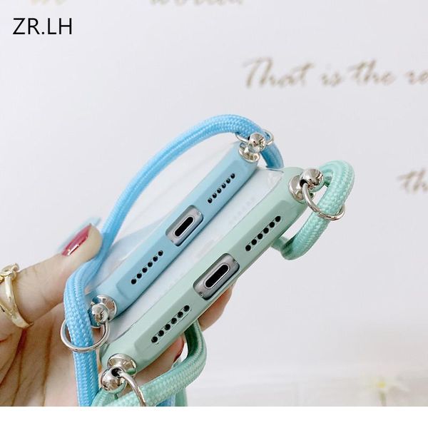 

electroplating matte strap cord chain necklace lanyard case for iphone 11 pro 8 6 7 plus x xs m jlleee