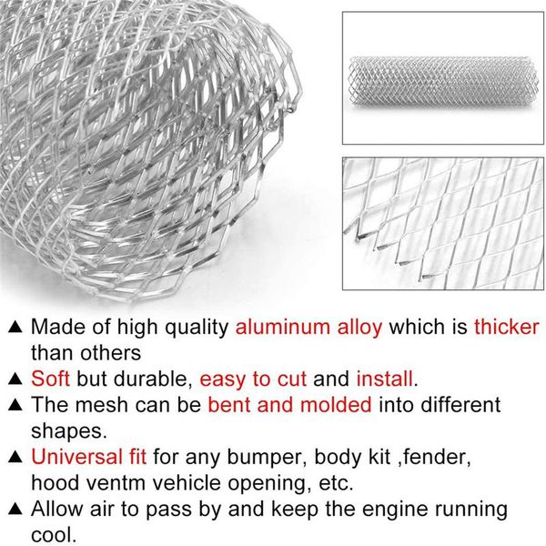 

2020 мотивная решетка сетки сетки бамперская рамка универсальный стандартный ромбический выдолбленный автомобиль