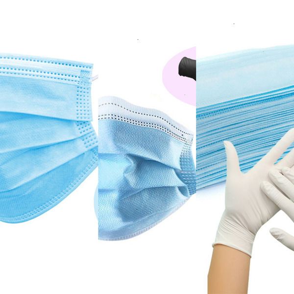 

earloop 3-ply mask gloves non disposable 3 woven layers anti-dust face masks dhl ship jd1b