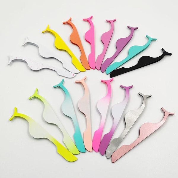 

eyebrow tools & stencils iflovedekd 10pcs false eyelash tweezers magnet fake eye lash stainless steel auxiliary clip clamp makeup forceps to